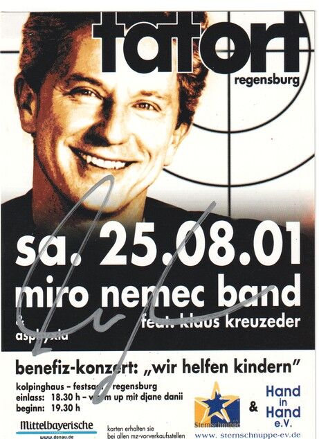 Autogramm TV | ARD | Miroslav NEMEC | 2001 "Tatort" (Portrait Color Band)