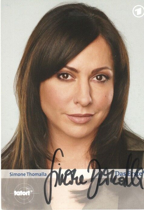 Autogramm TV | ARD | Simone THOMALLA | 2008 "Tatort" (Portrait Color Lüders)