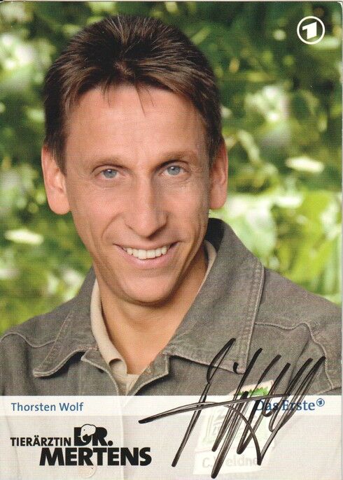 Autogramm TV | ARD | Thorsten WOLF | 2000er "Tierärztin Dr. Mertens" (Portrait Color Köfer)