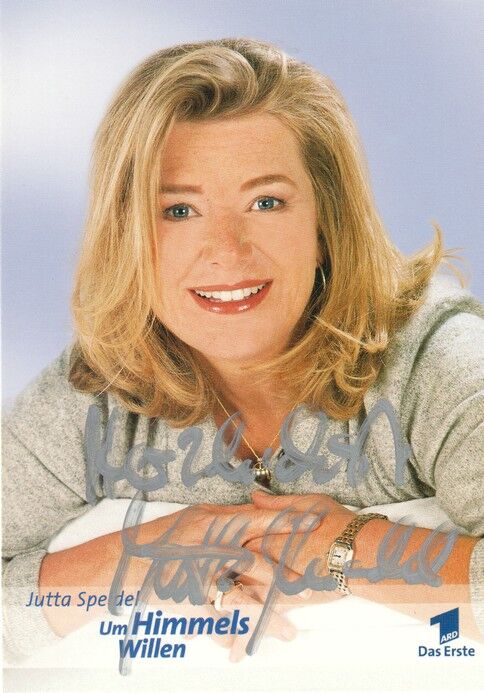 Autogramm TV | ARD | Jutta SPEIDEL | 2000er "Um Himmels Willen" (Portrait Color Erdmanski)