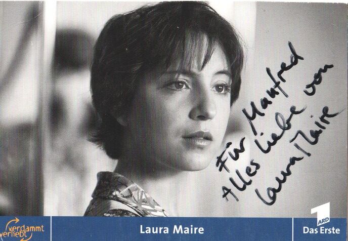 Autogramm TV | ARD | Laura MAIRE | 2002 "Verdammt Verliebt" (Portrait Color Rieger)