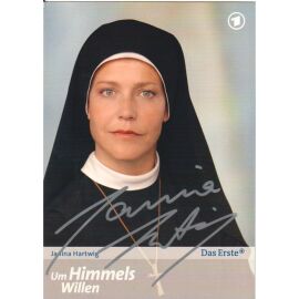 Autogramm TV | ARD | Janina HARTWIG | 2000er "Um Himmels Willen" (Portrait Color Bauriedl)