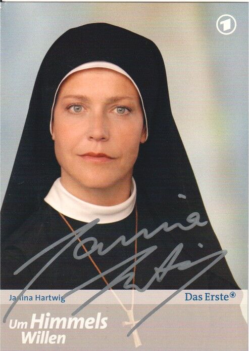 Autogramm TV | ARD | Janina HARTWIG | 2000er "Um Himmels Willen" (Portrait Color Bauriedl)