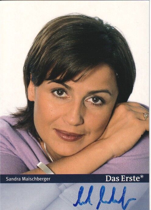 Autogramm TV | ARD | Sandra MAISCHBERGER | 2000er (Portrait Color WDR)