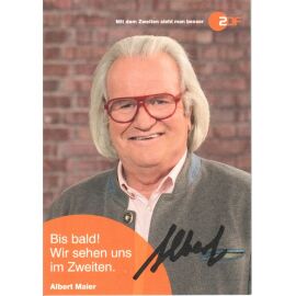 Autogramm TV | ZDF | Albert MAIER | 2020er "Bares Für Rares" (Portrait Color Hempel)