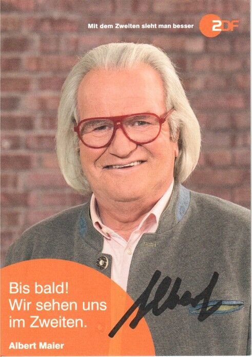 Autogramm TV | ZDF | Albert MAIER | 2020er "Bares Für Rares" (Portrait Color Hempel)