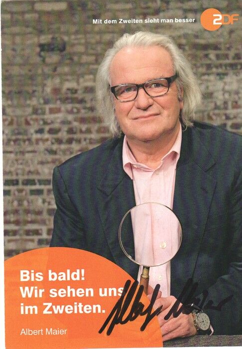Autogramm TV | ZDF | Albert MAIER | 2020er "Bares Für Rares" (Portrait Color Jeske)