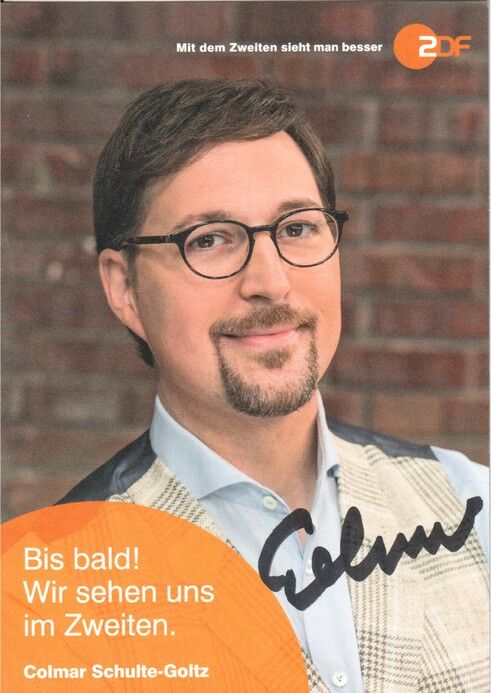 Autogramm TV | ZDF | Colmar SCHULTE-GOLTZ | 2020er "Bares Für Rares" (Portrait Color Hempel)