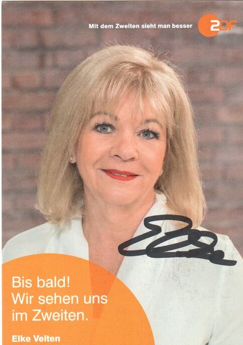 Autogramm TV | ZDF | Elke VELTEN | 2020er "Bares Für Rares" (Portrait Color Hempel)