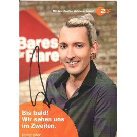 Autogramm TV | ZDF | Fabian KAHL | 2020er "Bares Für Rares" (Portrait Color Engels)