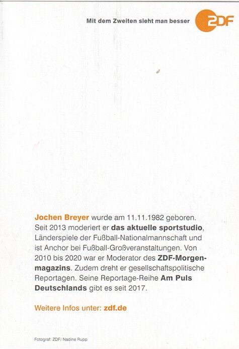 Autogramm TV | ZDF | Jochen BREYER | 2020er (Portrait Color Rupp)