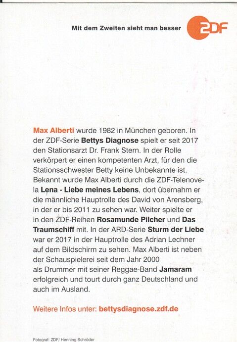 Autogramm TV | ZDF | Max ALBERTI | 2020er (Portrait Color Schröder)
