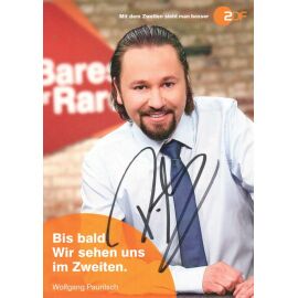 Autogramm TV | ZDF | Wolfgang PAURITSCH | 2020er "Bares Für Rares" (Portrait Color Engels)