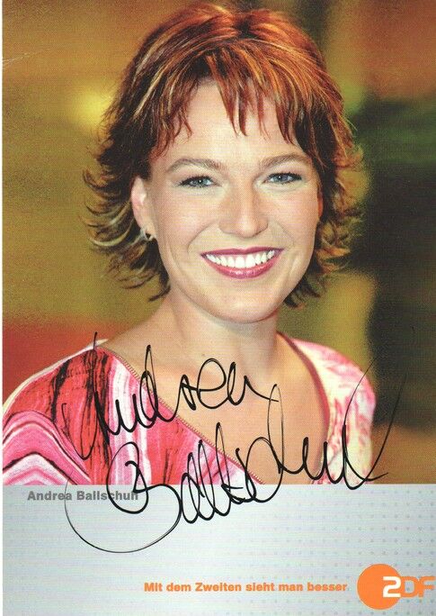 Autogramm TV | ZDF | Andrea BALLSCHUH | 2000er (Portrait Color Menne)