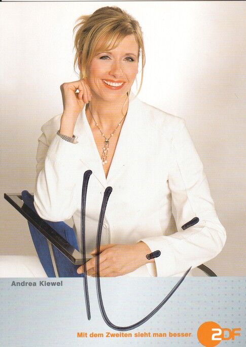 Autogramm TV | ZDF | Andrea KIEWEL | 2000er "Fernsehgarten" (Portrait Color Sauerbrei)