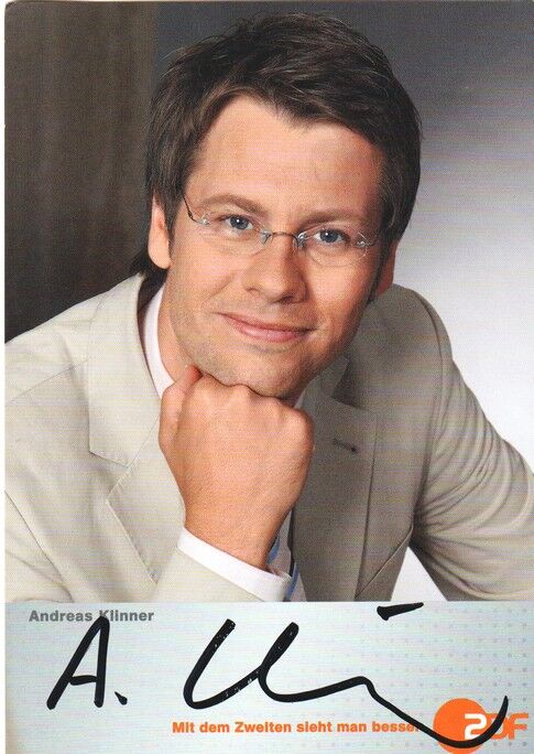 Autogramm TV | ZDF | Andreas KLINNER | 2000er "Heute In Europa" (Portrait Color Sauerbrei)