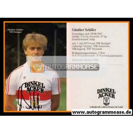 Autogramm Fussball | VfB Stuttgart | 1984 | Günther SCHÄFER
