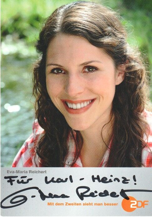 Autogramm TV | ZDF | Eva-Maria REICHERT | 2010er "Forsthaus Falkenau" (Portrait Color Werner)