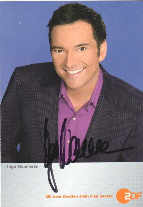 Autogramm TV | ZDF | Ingo NOMMSEN | 2000er (Portrait Color Sauerbrei)