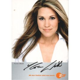 Autogramm TV | ZDF | Karen WEBB | 2000er (Portrait Color Kühnstedt)