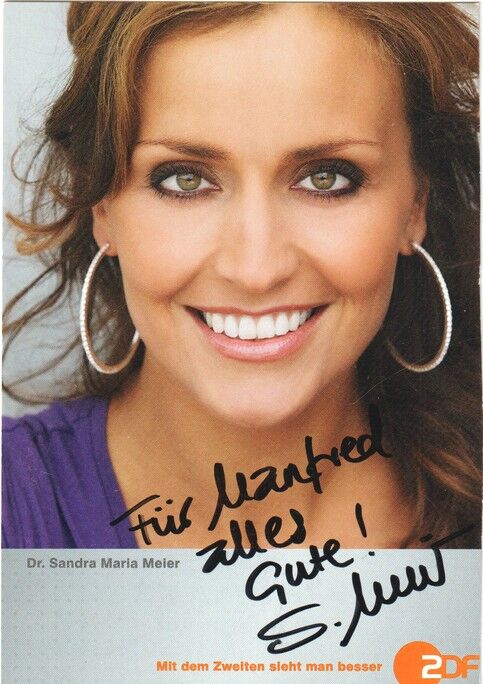 Autogramm TV | ZDF | Sandra Maria MEIER | 2000er (Portrait Color Bänsch)