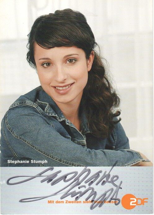 Autogramm TV | ZDF | Stephanie STUMPH | 2000er "Stubbe" (Portrait Color Maack)