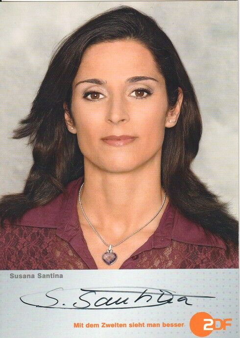 Autogramm TV | ZDF | Susana SANTINA | 2000er "Wochen-Journal" (Portrait Color Sauerbrei)