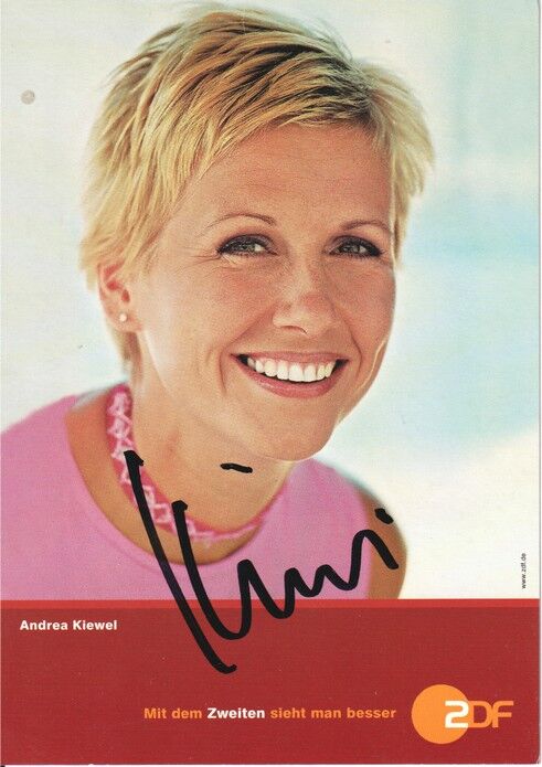 Autogramm TV | ZDF | Andrea KIEWEL | 2000er "Jede Sekunde Zählt" (Portrait Color Sauerbrei)