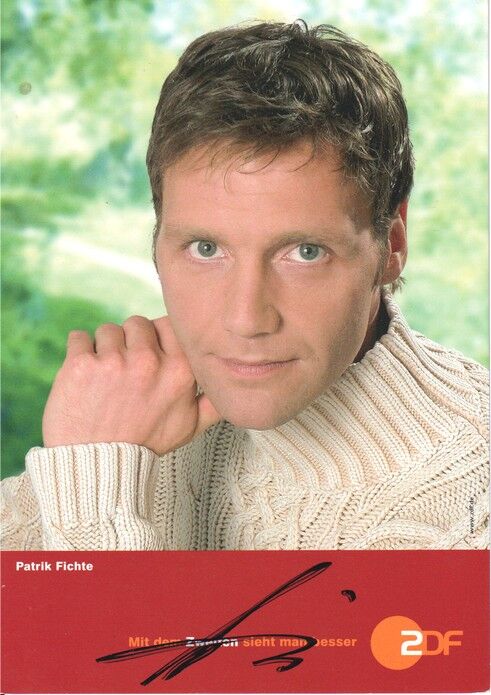 Autogramm TV | ZDF | Patrik FICHTE | 2000er "Wege Zum Glück" (Portrait Color Incoronato)