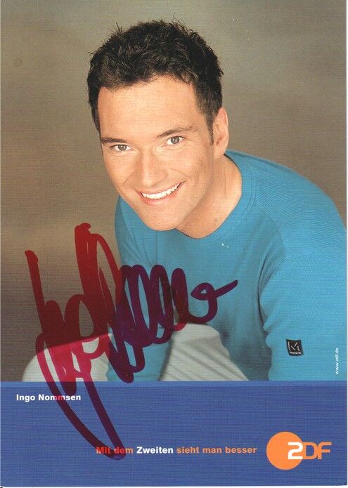 Autogramm TV | ZDF | Ingo NOMMSEN | 2000er (Portrait Color Bänsch)