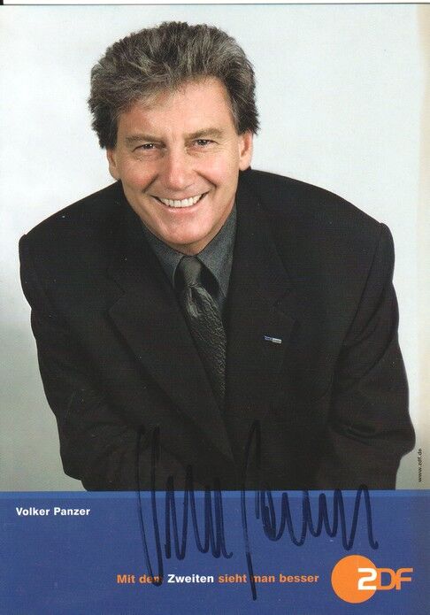 Autogramm TV | ZDF | Volker PANZER "Nachtstudio" | 2000er (Portrait Color Sauerbrei)