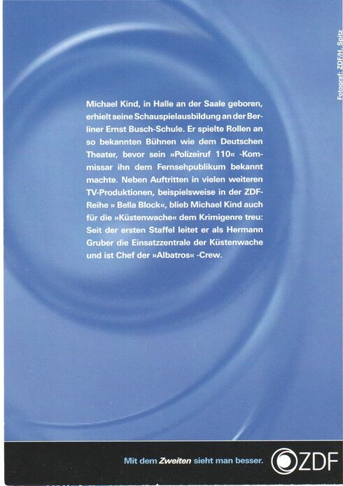 Autogramm TV | ZDF | Michael KIND | 2000er "Küstenwache" (Portrait Color Spitz) 2