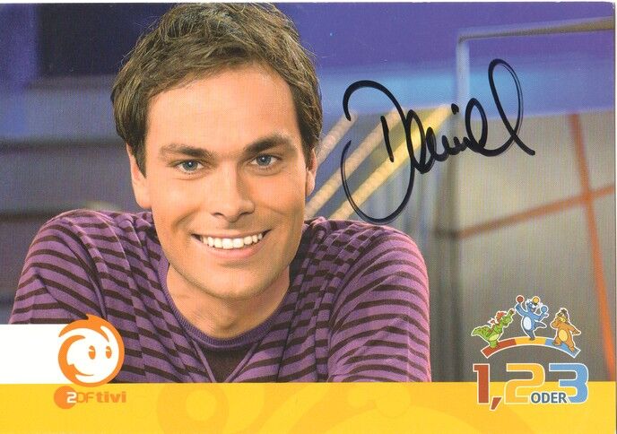 Autogramm TV | ZDF tivi | Daniel FISCHER | 2000er "1, 2 Oder 3" (Portrait Color Schumann)