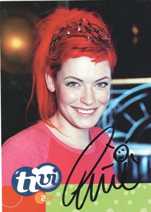 Autogramm TV | ZDF tivi | Enie VAN DE MEIKLOKJES | 2000er "Pur" (Portrait Color Menne)