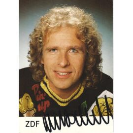 Autogramm TV | ZDF | Thomas GOTTSCHALK | 1980er (Portrait Color Kranz)