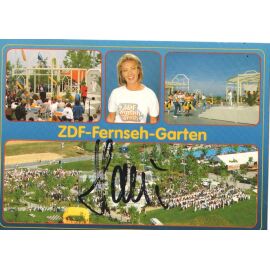 Autogramm TV | ZDF | Ilona CHRISTEN | 1980er "Fernsehgarten" (Collage Color)