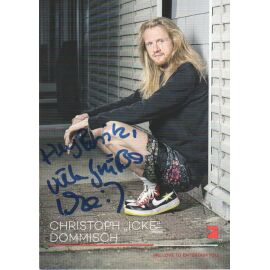 Autogramm TV | PRO7 | Christoph "Icke" DOMMISCH | 2010er (Portrait Color Hahn)