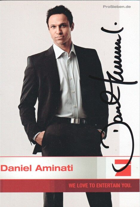 Autogramm TV | PRO7 | Daniel AMINATI | 2000er (Portrait Color Gavinha)