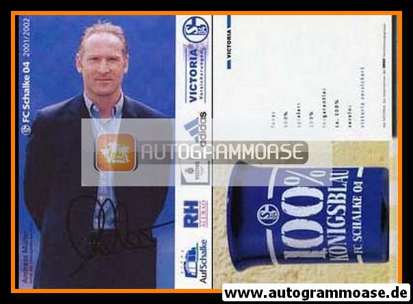 Autogramm Fussball | FC Schalke 04 | 2001 | Andreas MÜLLER