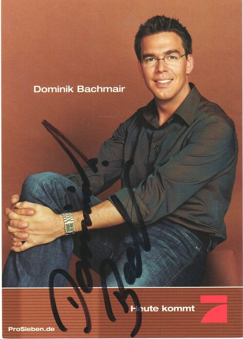 Autogramm TV | PRO7 | Dominik BACHMAIR | 2000er "Taff" (Portrait Color Pritschet)