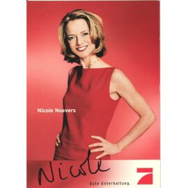 Autogramm TV | PRO7 | Nicole NOEVERS | 2000er "Nicole" (Portrait Color Pritschet)