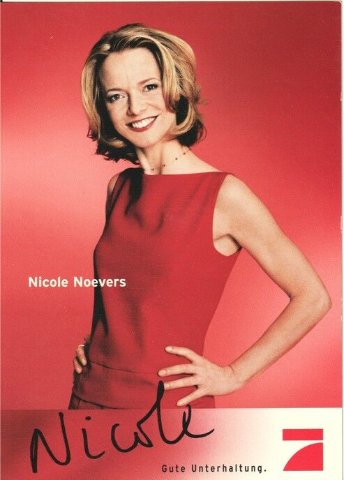 Autogramm TV | PRO7 | Nicole NOEVERS | 2000er "Nicole" (Portrait Color Pritschet)