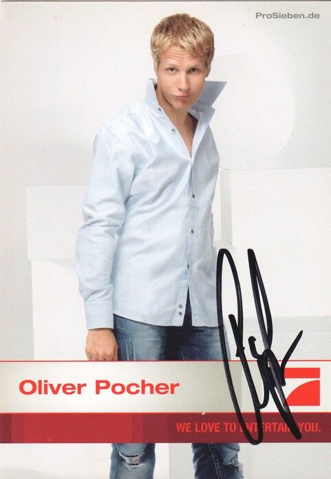 Autogramm TV | PRO7 | Oliver POCHER | 2000er (Portrait Color)