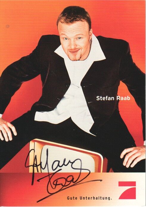 Autogramm TV | PRO7 | Stefan RAAB | 2000er "TV Total" (Portrait Color)