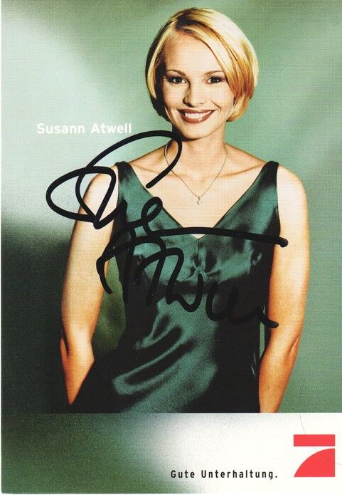 Autogramm TV | PRO7 | Susann ATWELL | 2000er "Max" (Portrait Color Wechsler)