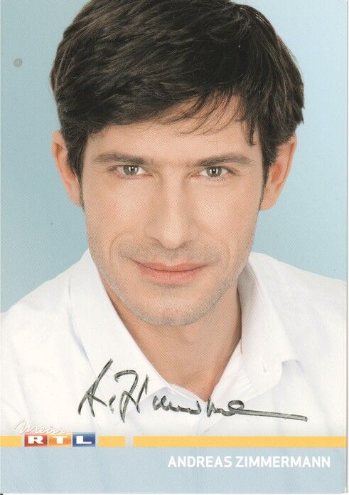 Autogramm TV | RTL | Andreas ZIMMERMANN | 2010 "Unter Uns" (Portrait Color Gregorowius)