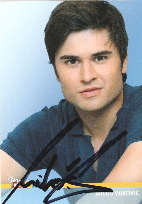 Autogramm TV | RTL | Milos VUKOVIC | 2000er "Unter Uns" (Portrait Color Menne)