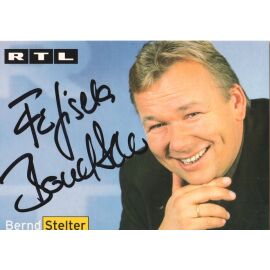 Autogramm TV | RTL | Bernd STELTER | 1990er (Portrait Color Gregorowius)