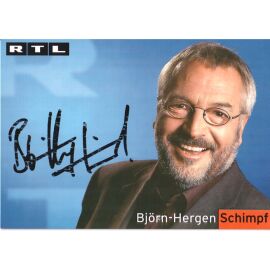 Autogramm TV | RTL | Björn-Hergen SCHIMPF | 1990er (Portrait Color Stempell)
