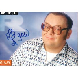 Autogramm TV | RTL | G.A.W. (Georg Alfred Wittner) | 1990er (Portrait Color Stempell)